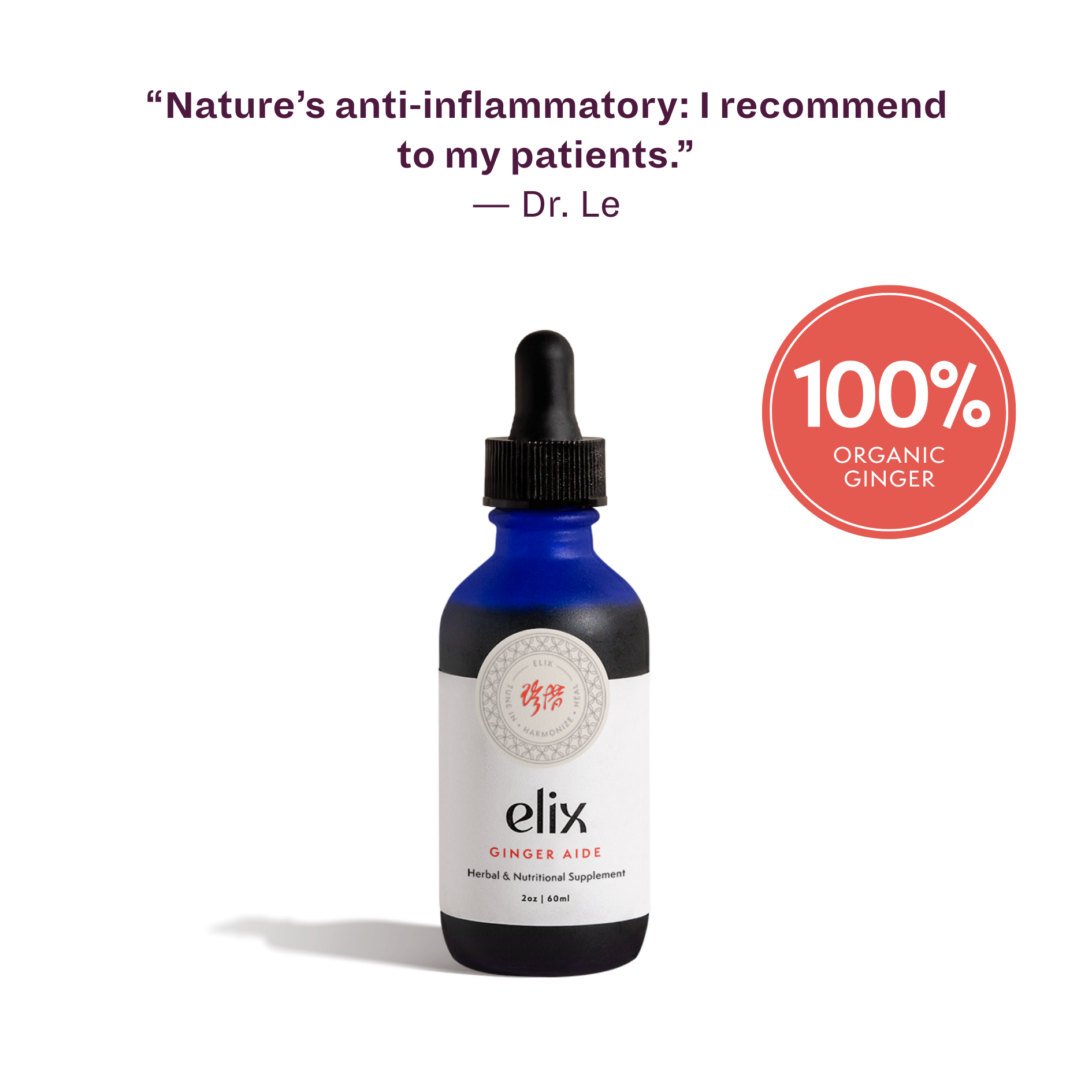 Ginger Aide by Elix | A pure and potent concentrate of organic ginger